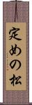 定めの松 Scroll