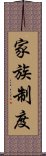 家族制度 Scroll