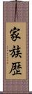 家族歴 Scroll