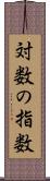 対数の指数 Scroll