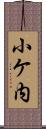 小ケ内 Scroll