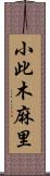 小此木麻里 Scroll