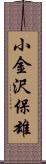 小金沢保雄 Scroll