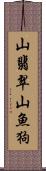 山翡翠;山魚狗 Scroll