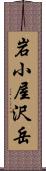 岩小屋沢岳 Scroll