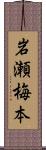 岩瀬梅本 Scroll