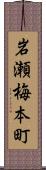 岩瀬梅本町 Scroll