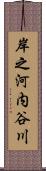 岸之河内谷川 Scroll