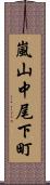 嵐山中尾下町 Scroll