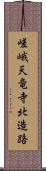 嵯峨天竜寺北造路 Scroll