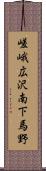 嵯峨広沢南下馬野 Scroll