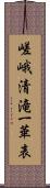 嵯峨清滝一華表 Scroll