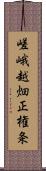 嵯峨越畑正権条 Scroll