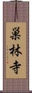 巣林寺 Scroll