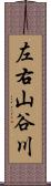 左右山谷川 Scroll