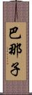 巴那子 Scroll