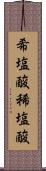 希塩酸 Scroll