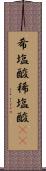希塩酸 Scroll