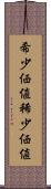 希少価値 Scroll