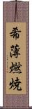 希薄燃焼 Scroll