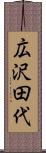 広沢田代 Scroll