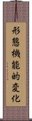 形態機能的変化 Scroll