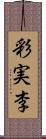 彩実李 Scroll