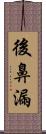 後鼻漏 Scroll