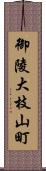 御陵大枝山町 Scroll