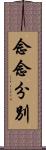 念念分別 Scroll