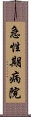 急性期病院 Scroll