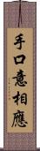 手口意相應 Scroll