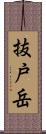 抜戸岳 Scroll