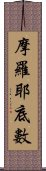 摩羅耶底數 Scroll