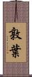 敦葉 Scroll