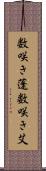 数咲き蓬 Scroll