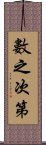 數之次第 Scroll