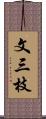 文三枝 Scroll