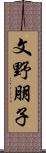 文野朋子 Scroll