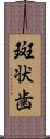 斑状歯 Scroll