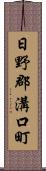 日野郡溝口町 Scroll