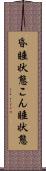 昏睡状態 Scroll