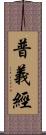 普義經 Scroll
