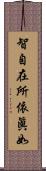 智自在所依眞如 Scroll