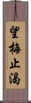 望梅止渴 Scroll