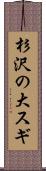 杉沢の大スギ Scroll