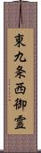 東九条西御霊 Scroll