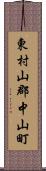 東村山郡中山町 Scroll