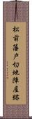 松前藩戸切地陣屋跡 Scroll
