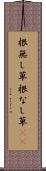 根無し草 Scroll